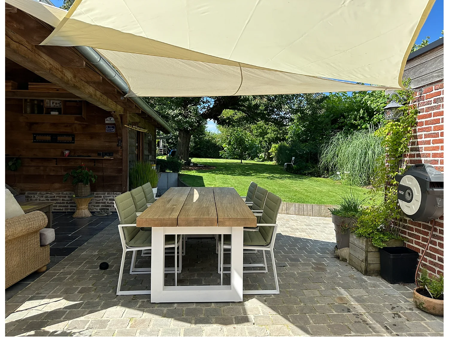 Voile d’ombrage triangulaire 3,6 x 3,6 x 3,6 m Gris foncé PE 180 g/m² Anti-UV 90%