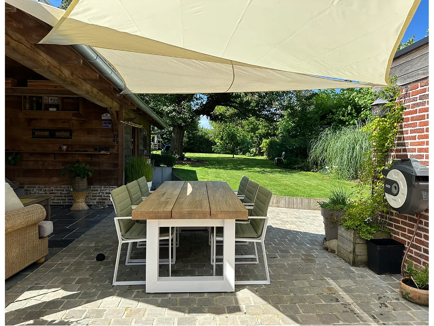 Voile d’ombrage triangulaire 3,6 x 3,6 x 3,6 m Gris foncé PE 180 g/m² Anti-UV 90%