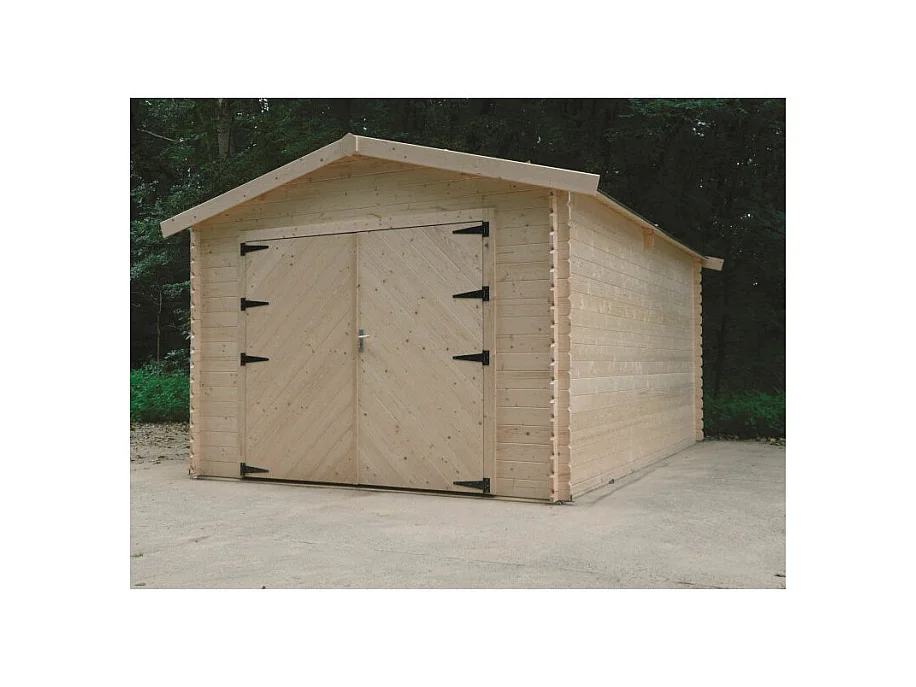 Garage Traditional Solid Superia 3580 x 5080 cm - 28 mm - Sapin du Nord Certifié