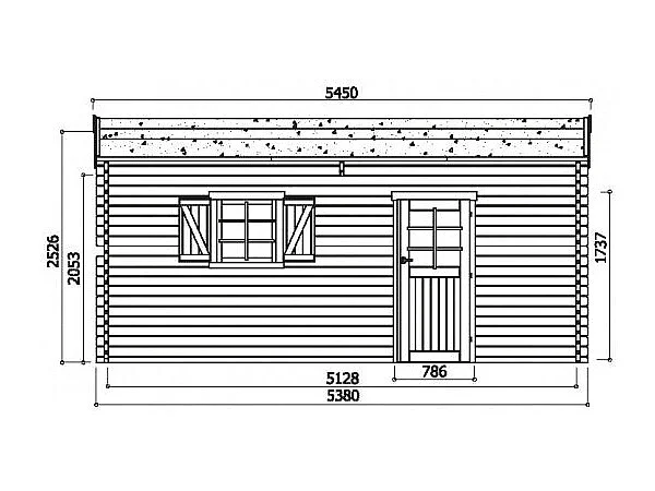 Garage Traditional 3580 x 5380 - 40 mm