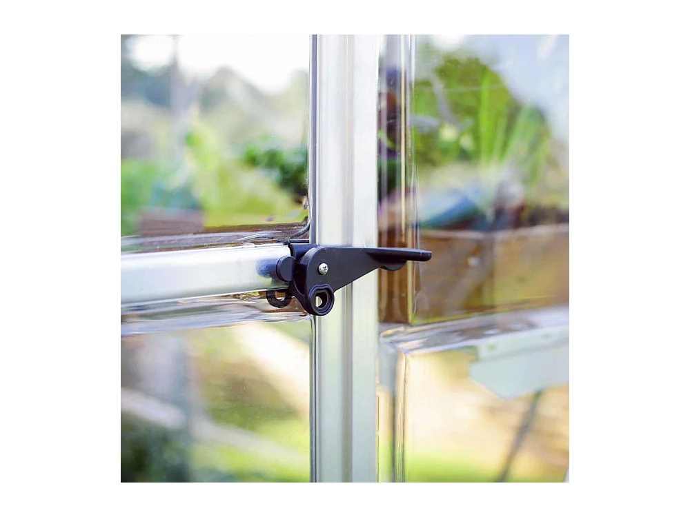 Serre de jardin en aluminium argent et polycarbonate Harmony 2.3m²