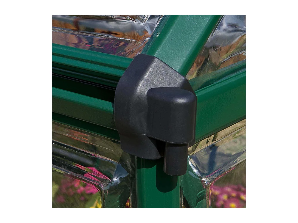 Serre de jardin en aluminium vert et polycarbonate Harmony 4.6m²