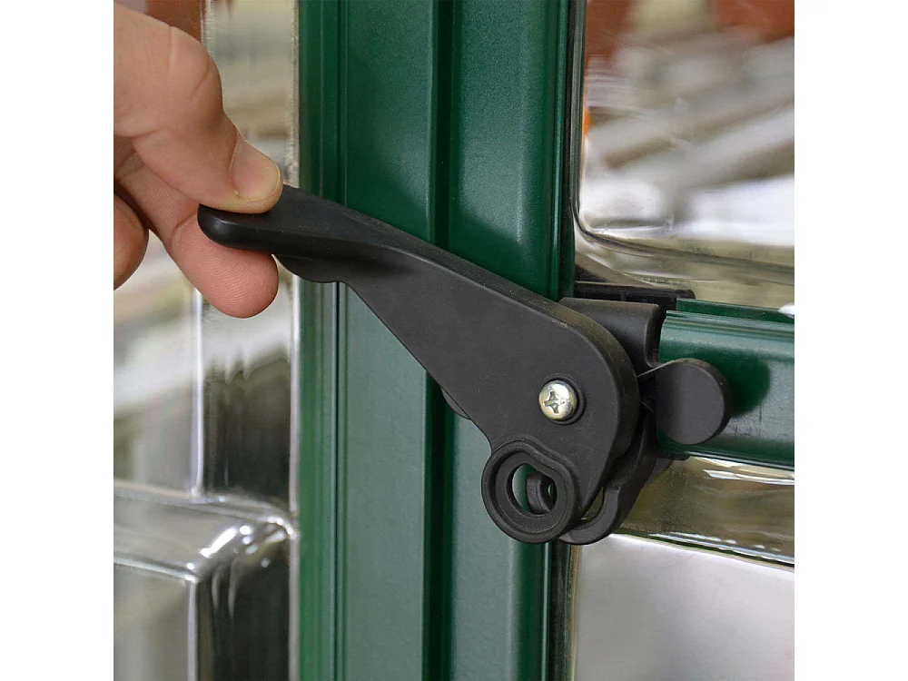 Serre de jardin en aluminium vert et polycarbonate Harmony 4.6m²