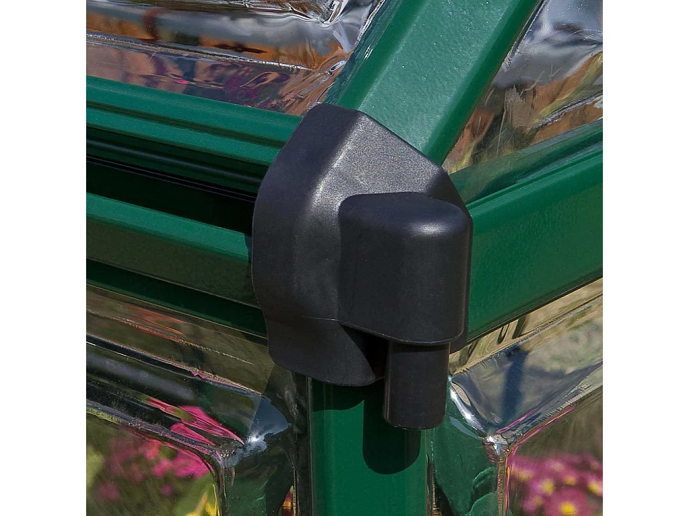 Serre de jardin en aluminium vert et polycarbonate Harmony 4.6m²