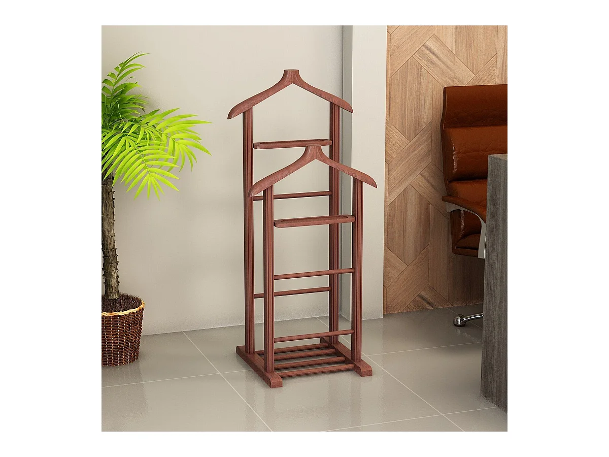 Valet de chambre en bois massif H120 cm - BETA