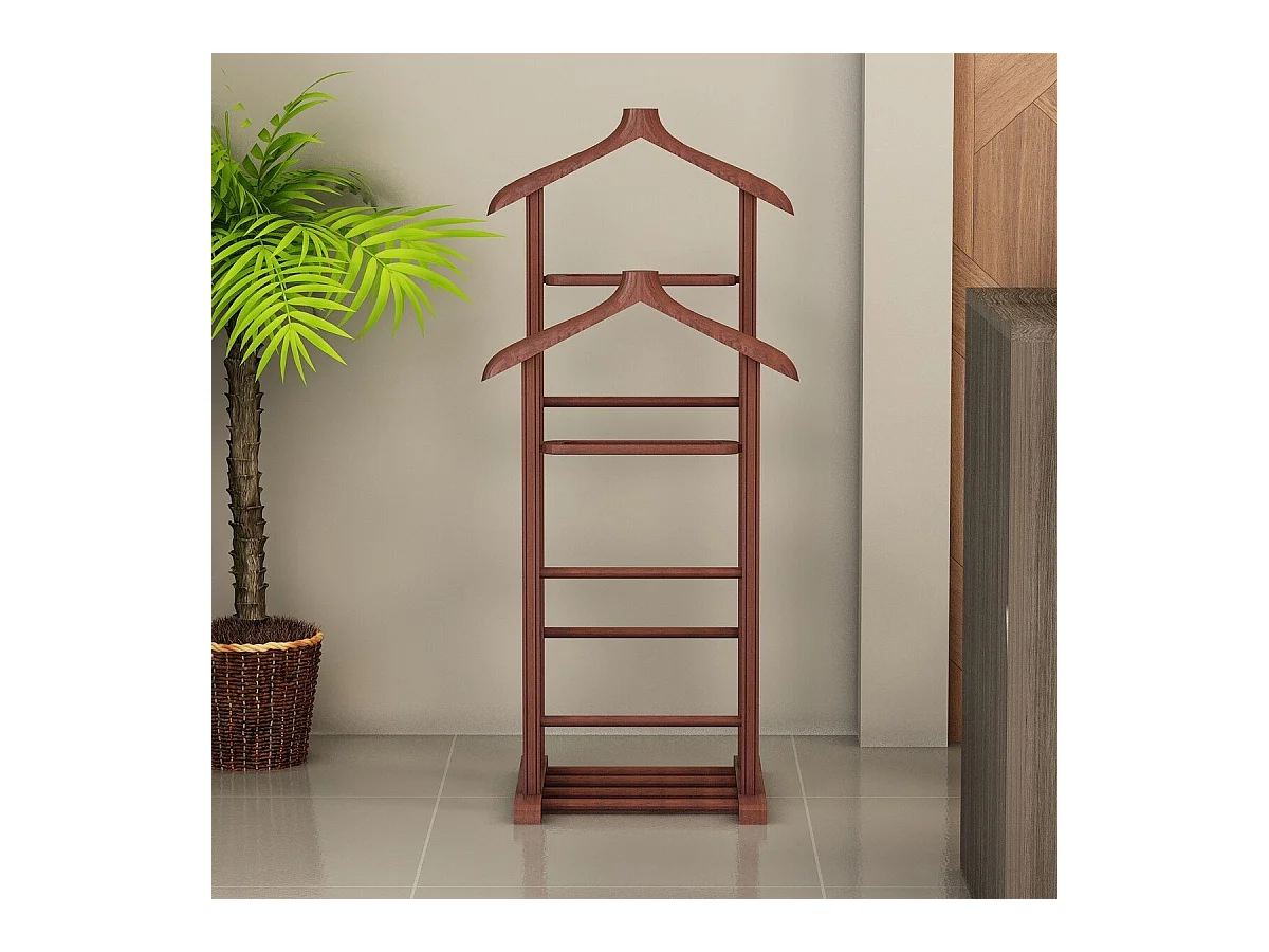 Valet de chambre en bois massif H120 cm - BETA