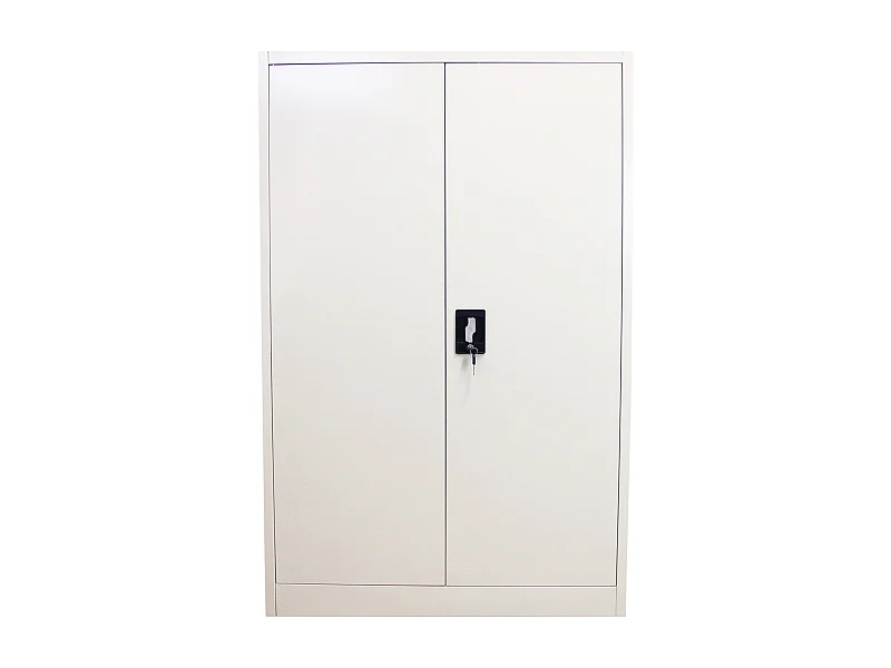 Armadietto Grigio Chiaro Alto 140cm in Acciaio