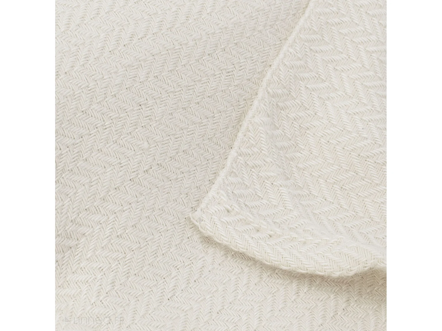 Plaid en laine et soie 120x180 cm HANOI beige naturel