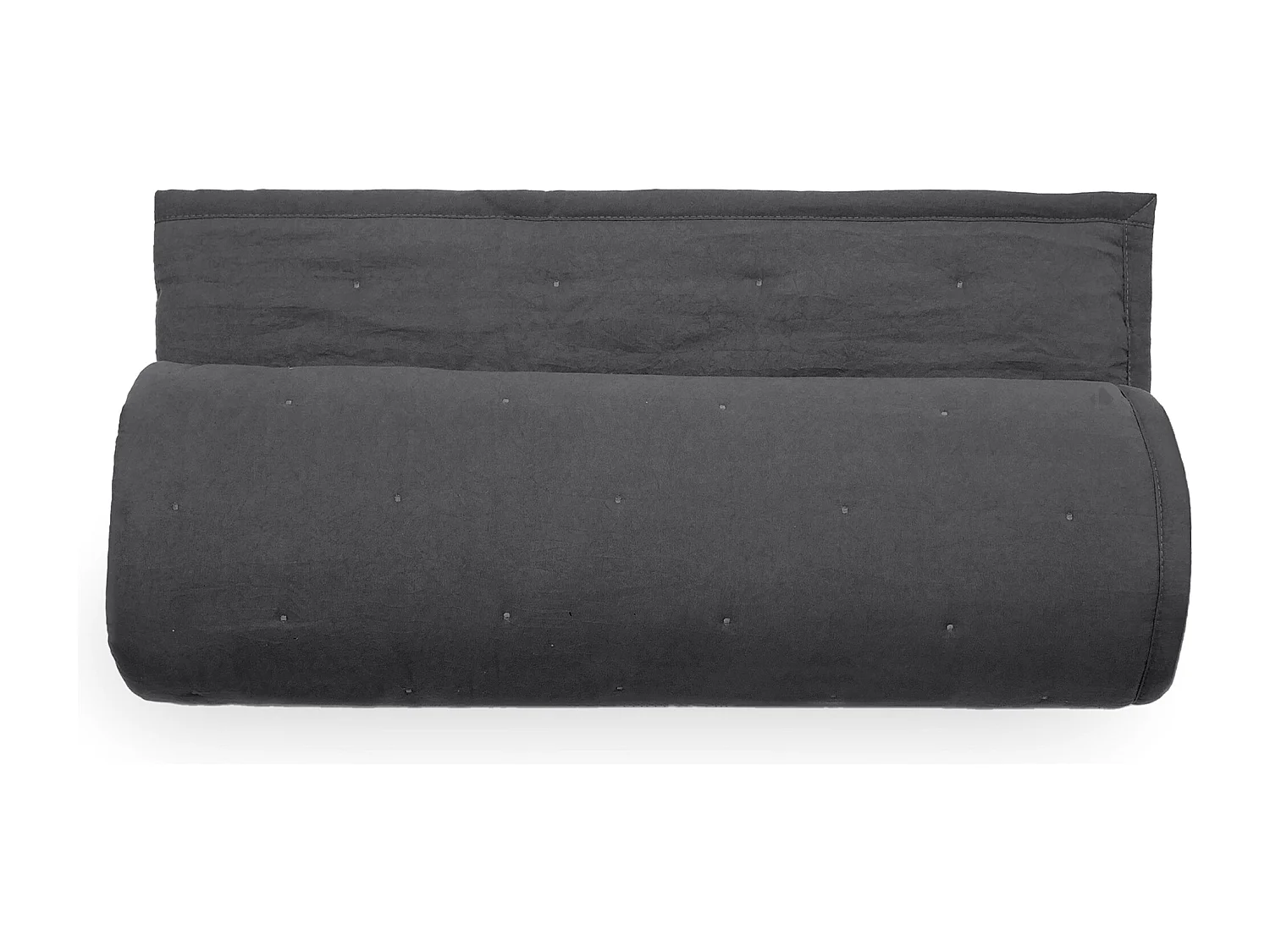 Plaid 150x200 cm CELESTE microfibre points brodés noir caviar