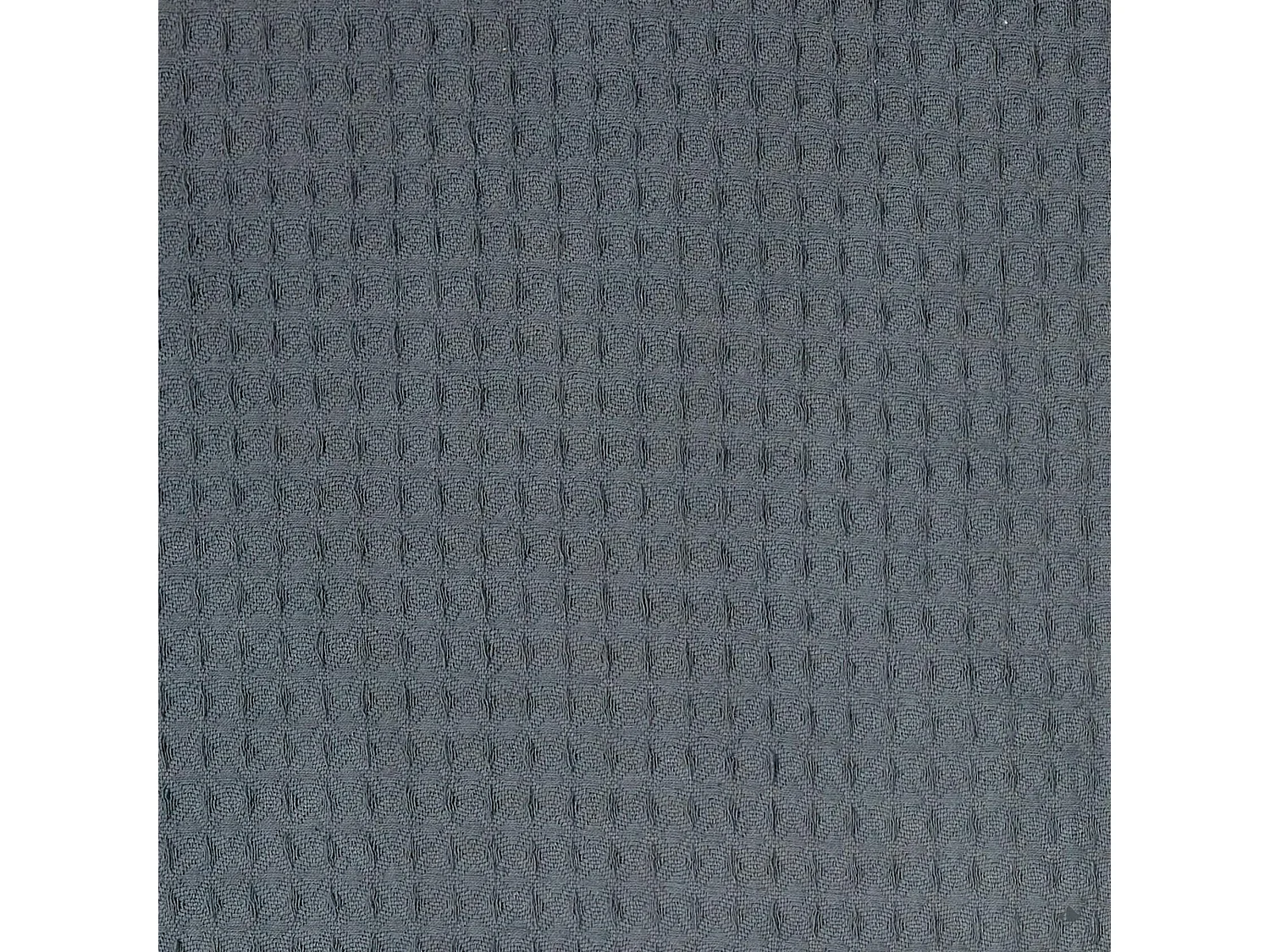Jeté de canapé à franges gaufré 120x150 cm collection LAURY gris anthracite