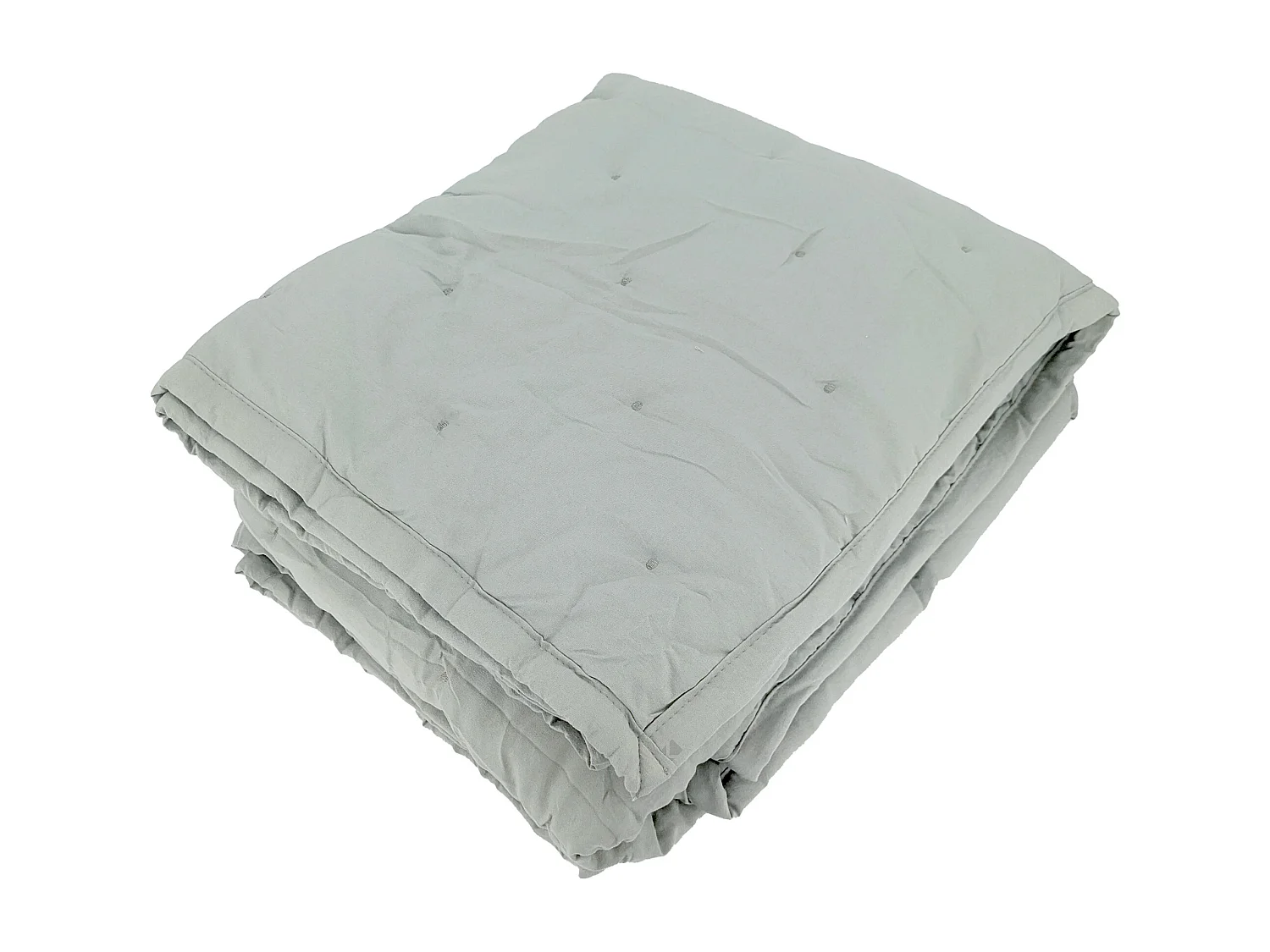 Plaid 150x200 cm CELESTE microfibre points brodés vert Lichen