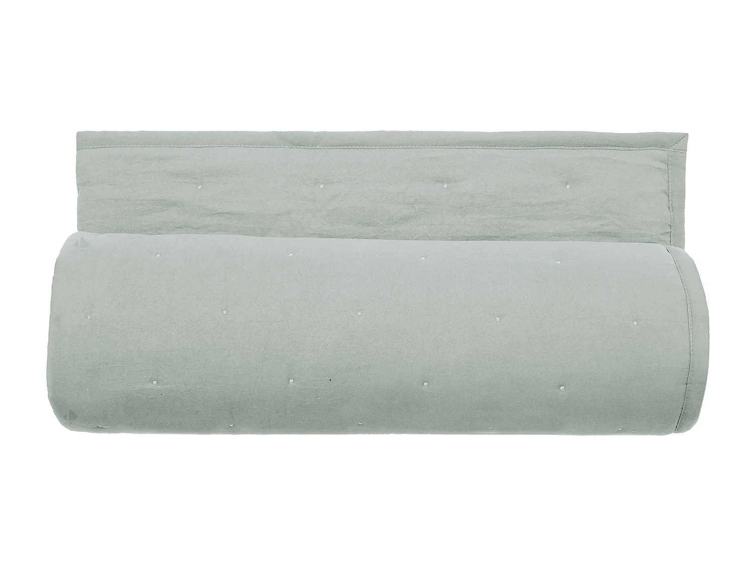 Plaid 150x200 cm CELESTE microfibre points brodés vert Lichen