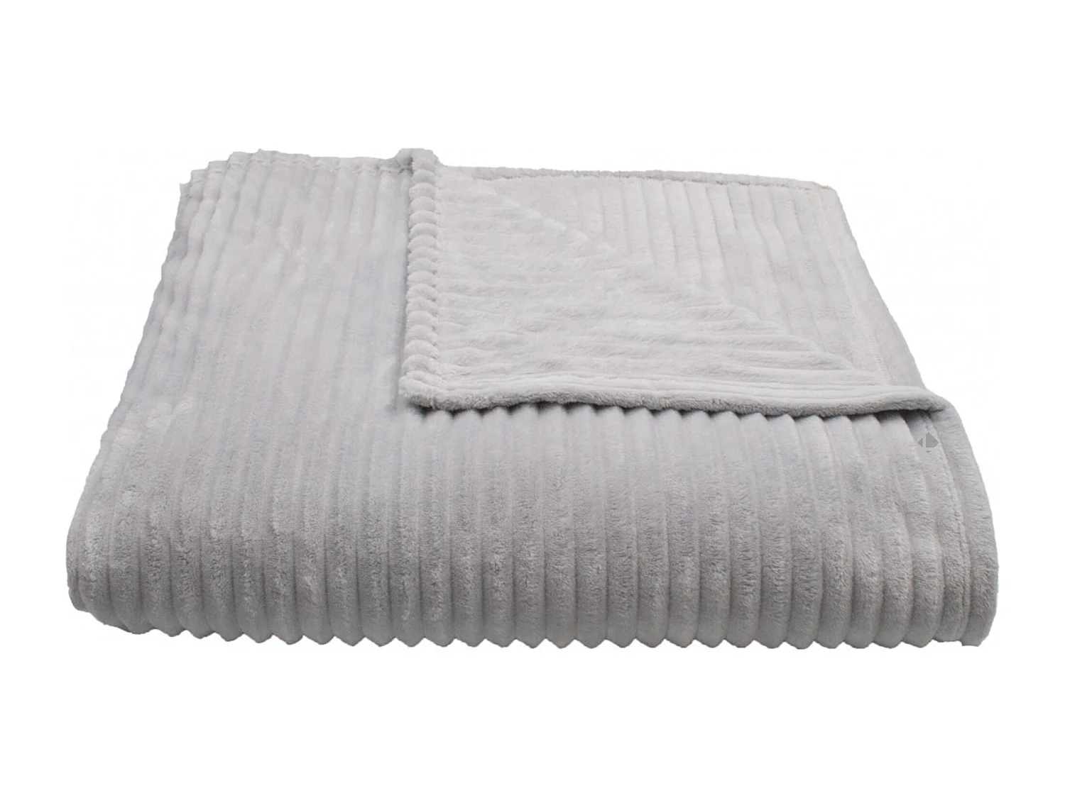 Plaid 100% polyester 150x200 cm microvelours DOLCE gris perle