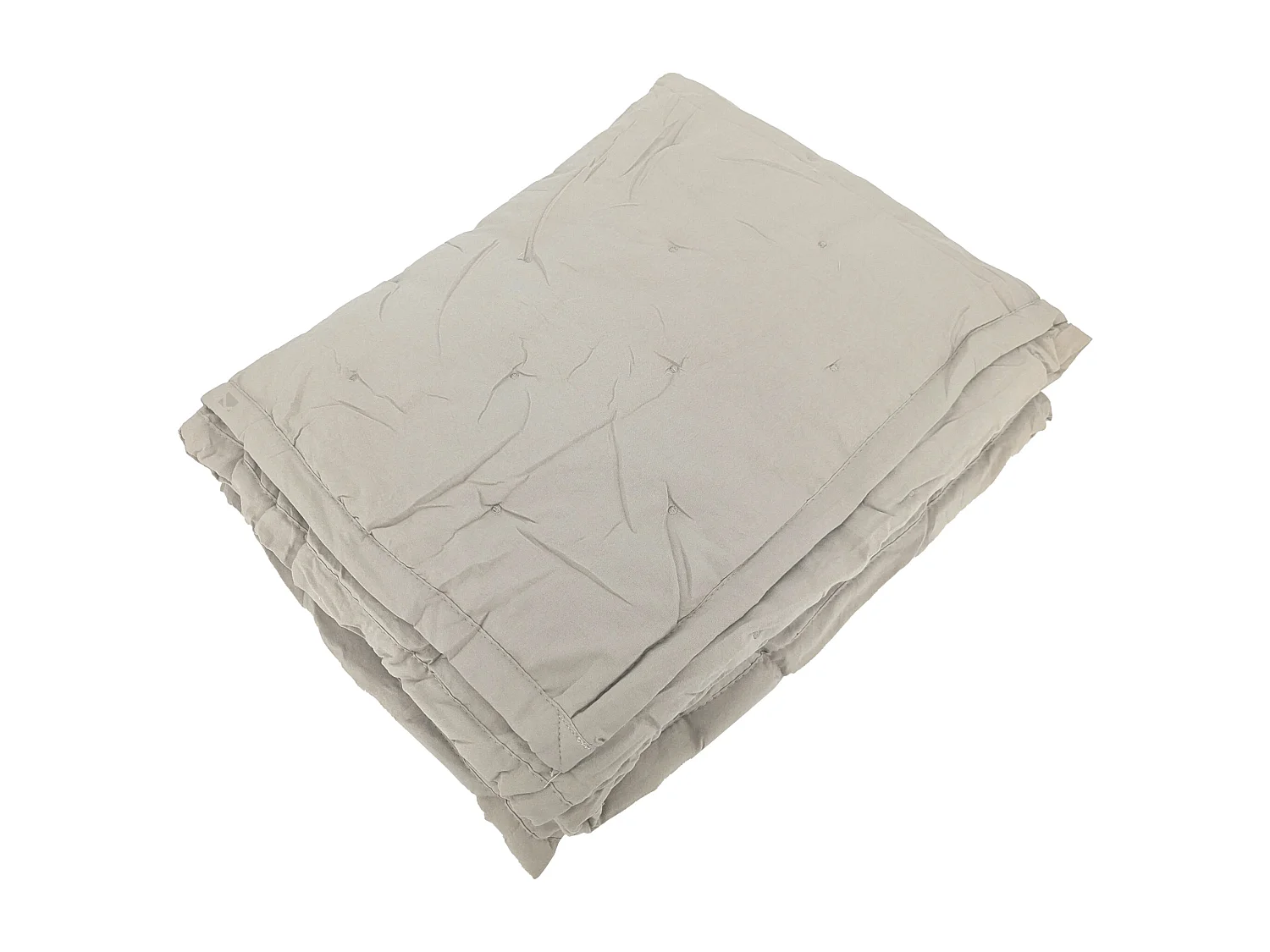 Plaid 150x200 cm CELESTE microfibre points brodés beige loutre