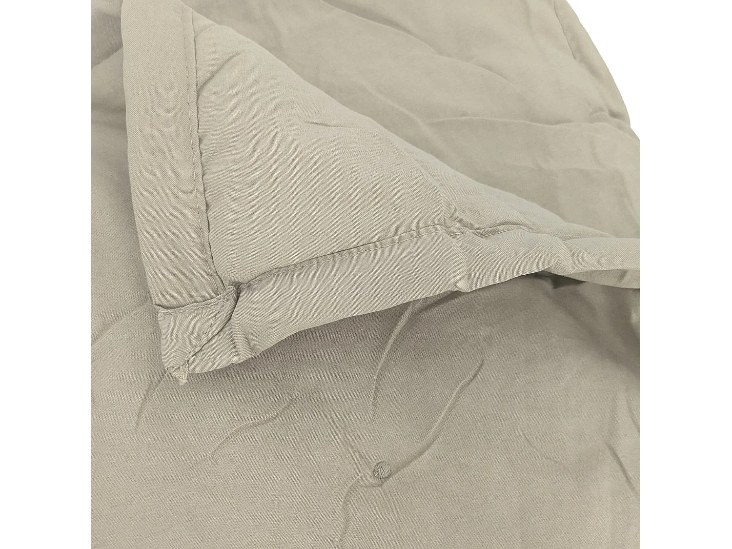 Plaid 150x200 cm CELESTE microfibre points brodés beige loutre