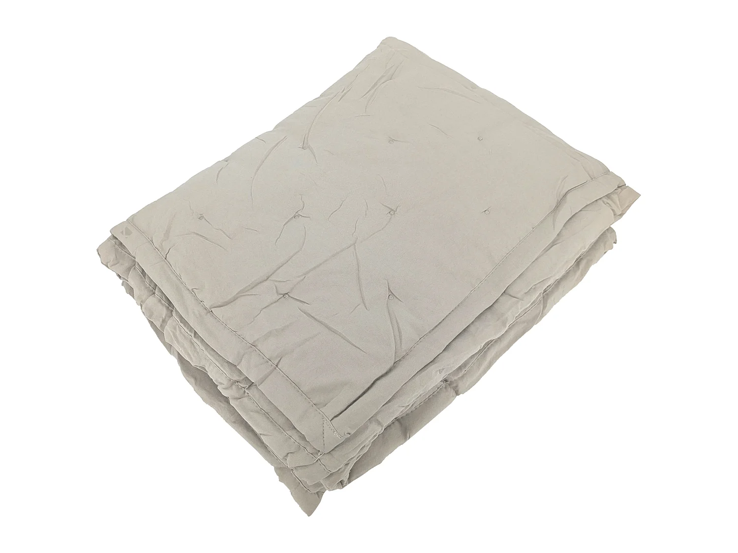 Plaid 150x200 cm CELESTE microfibre points brodés beige loutre