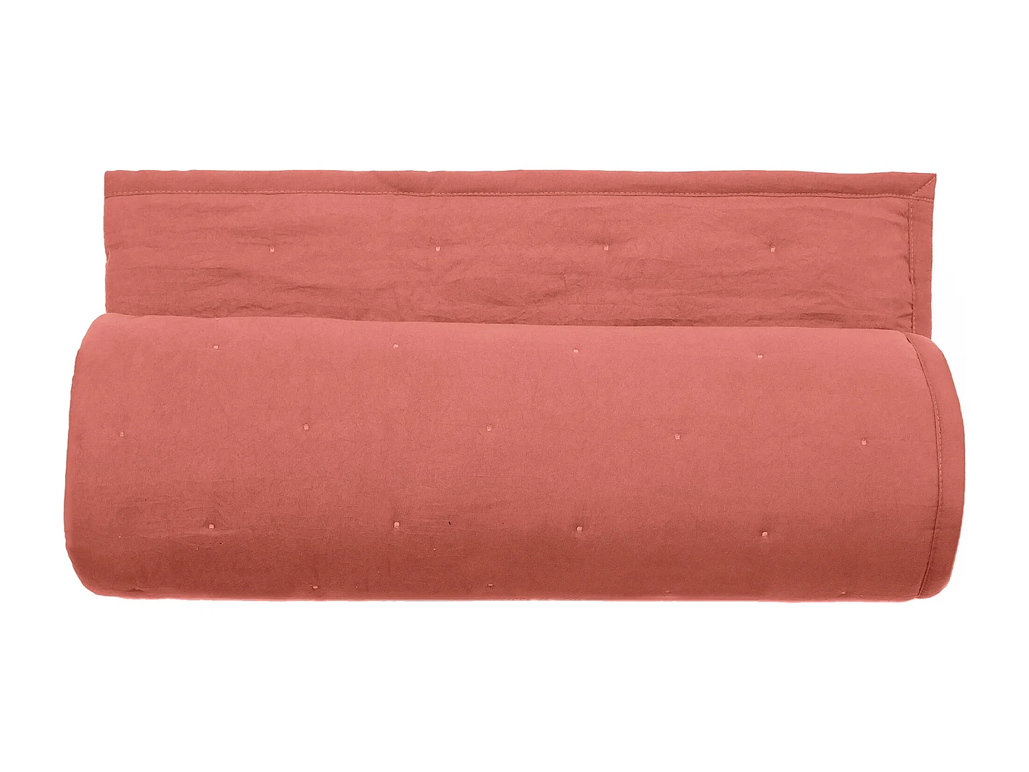 Plaid 150x200 cm CELESTE microfibre points brodés rose pêche