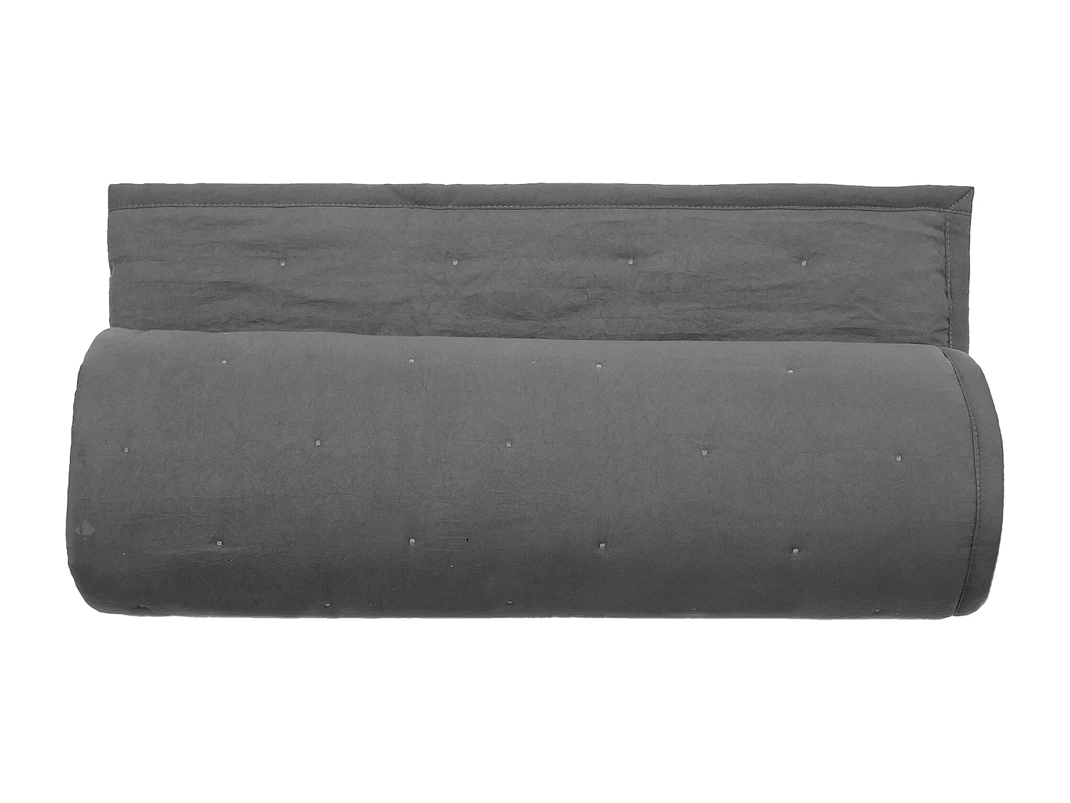 Plaid 150x200 cm CELESTE microfibre points brodés gris Anthracite