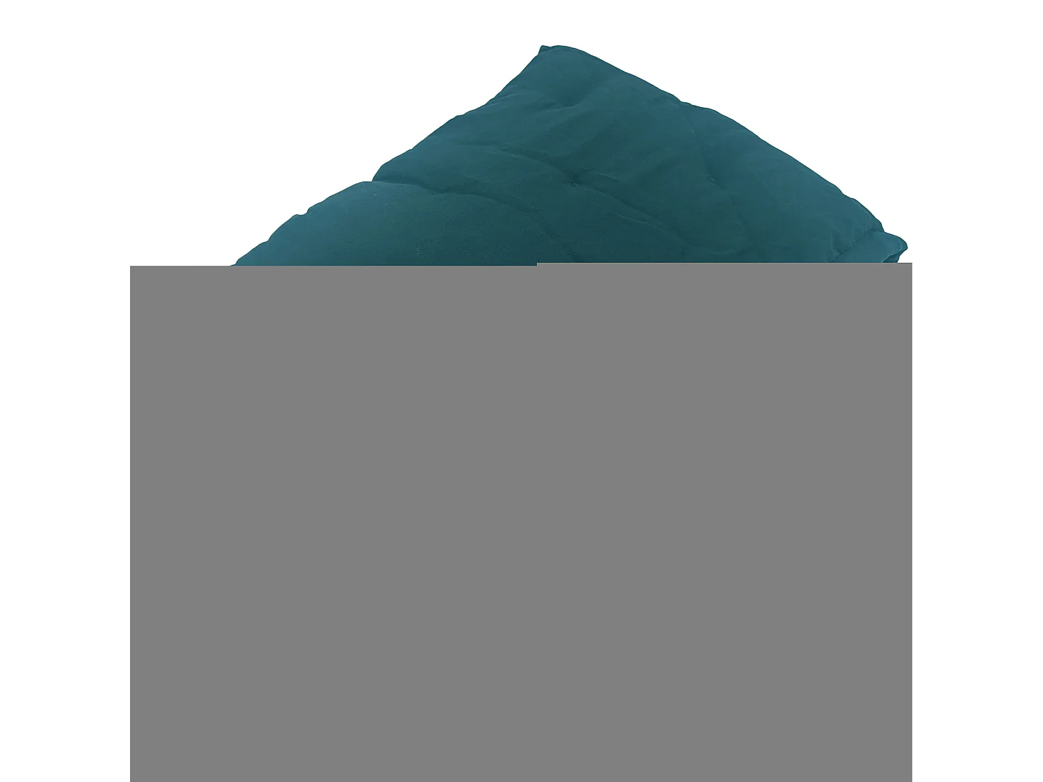 Plaid 150x200 cm CELESTE microfibre points brodés bleu Geai