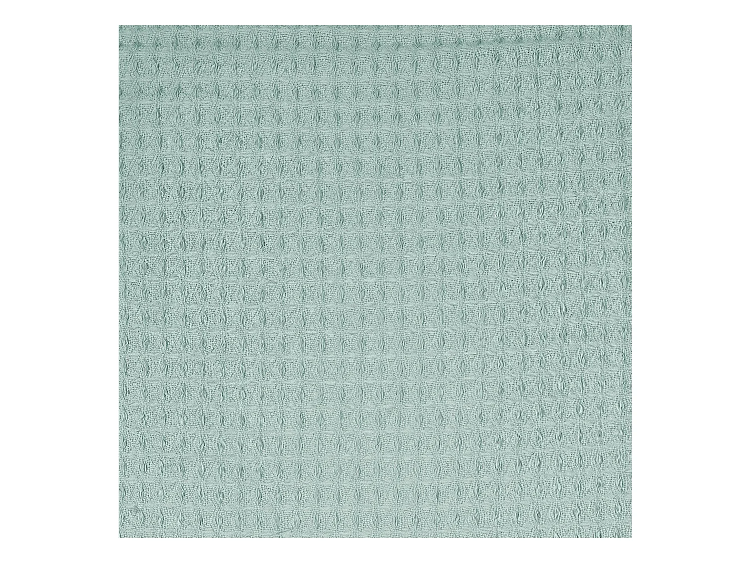 Jeté de canapé à franges gaufré 120x150 cm collection LAURY Vert Sauge