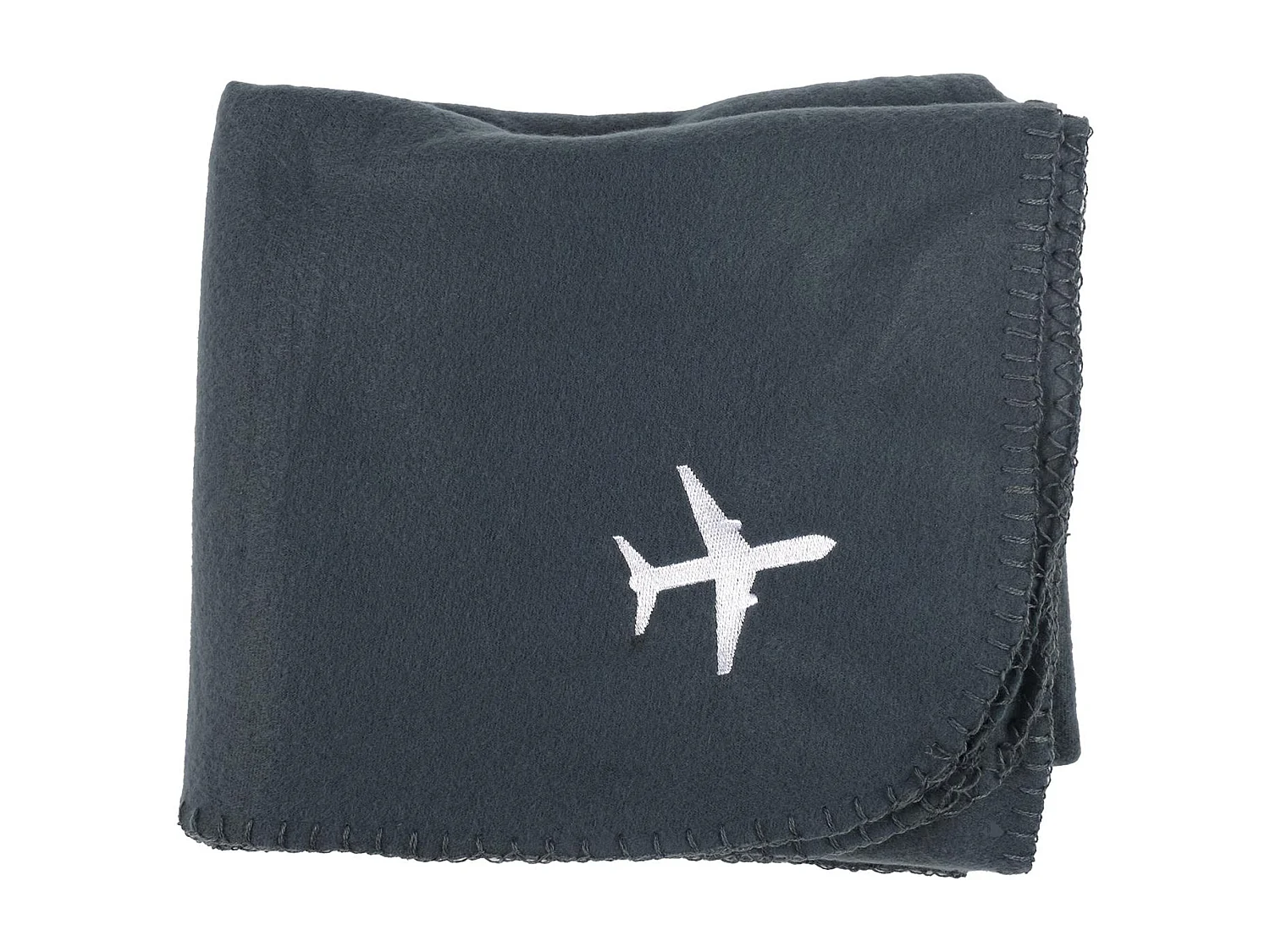 Plaid de voyage collection AVION 120x150 cm coloris gris