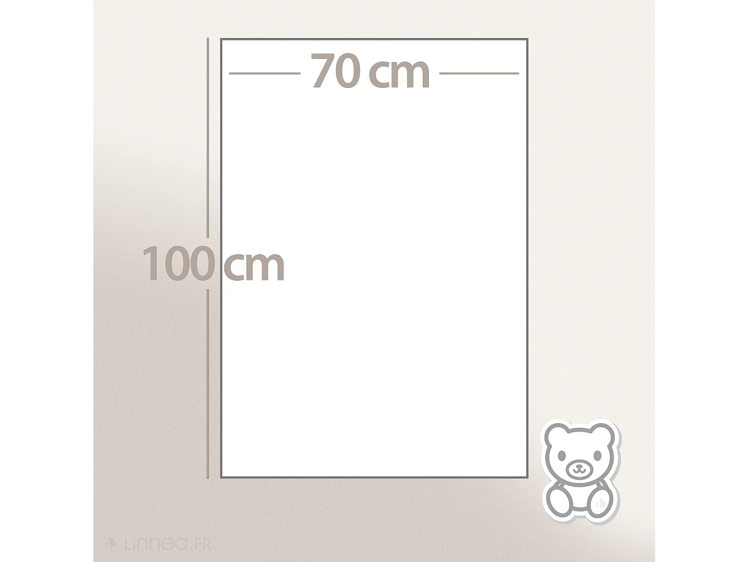 Plaid bébé 70x100 cm collection YOCA LE KOALA blanc