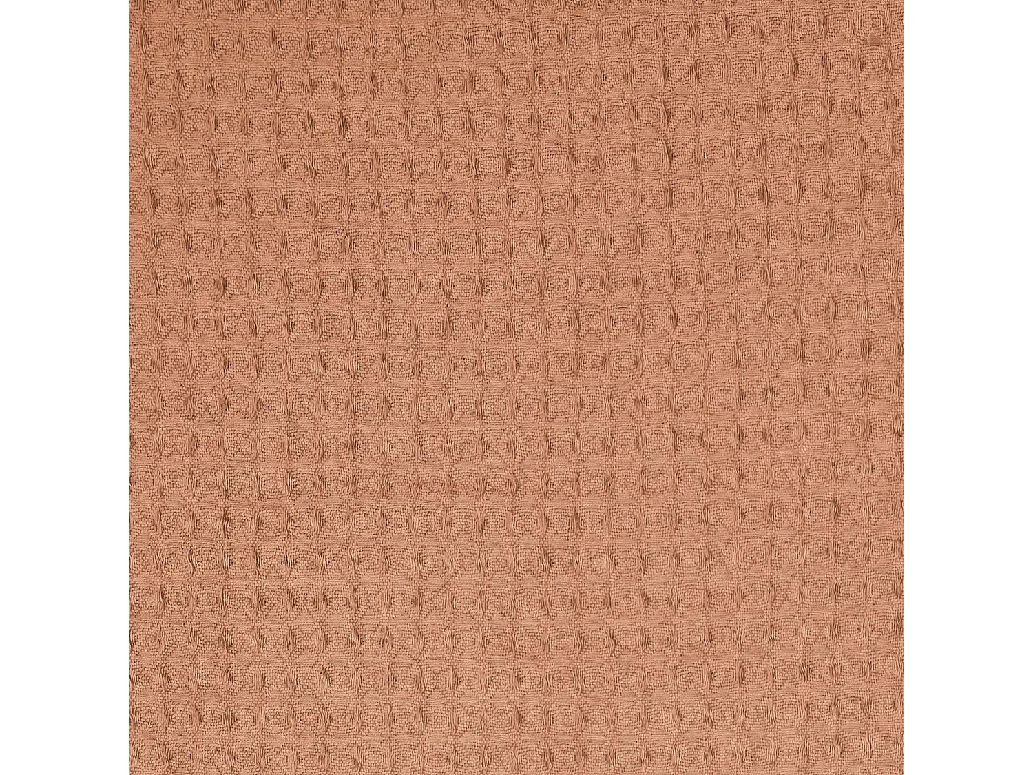 Jeté de canapé à franges gaufré 120x150 cm collection LAURY orange ocre