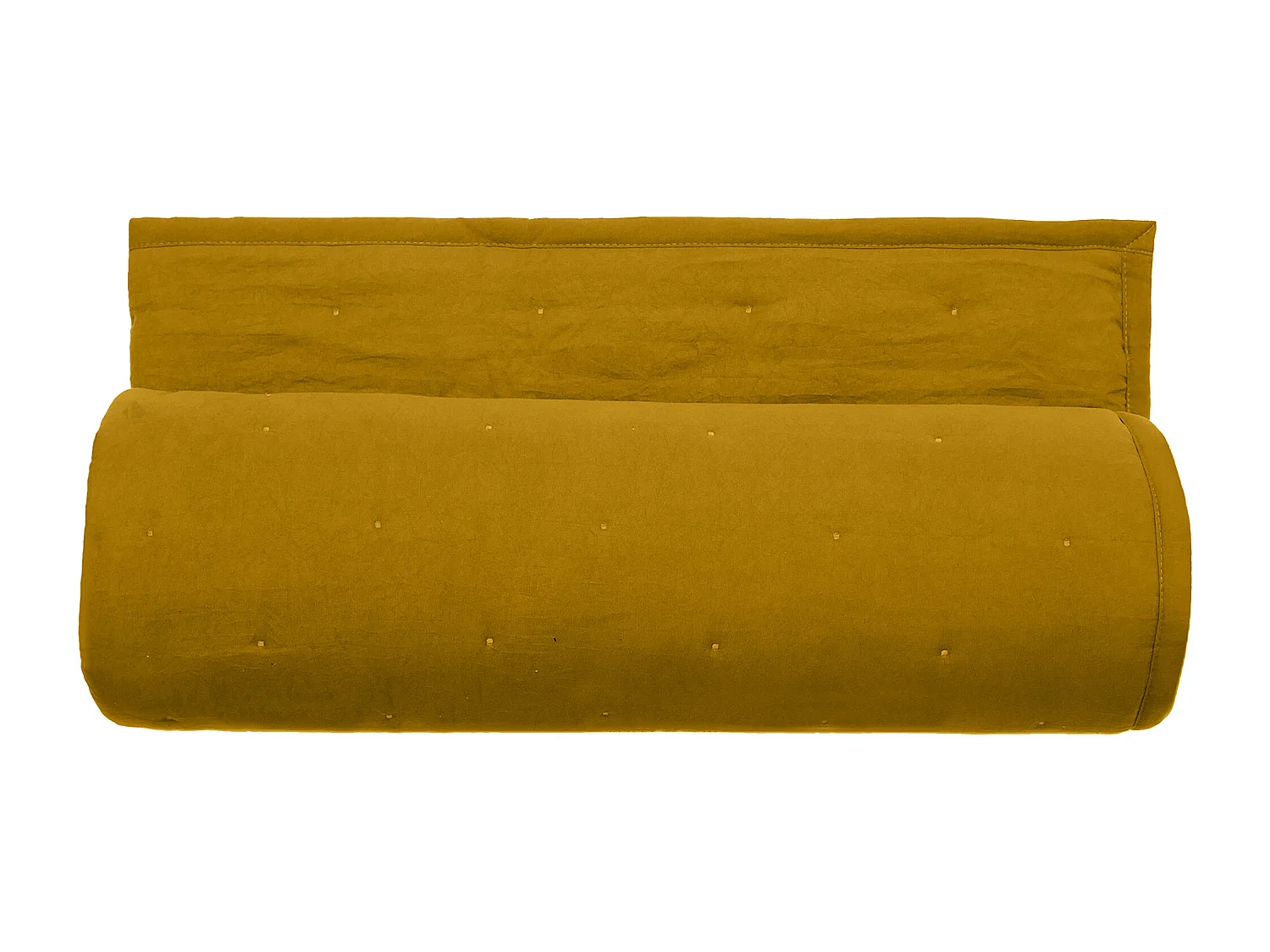 Plaid 150x200 cm CELESTE microfibre points brodés jaune Gold