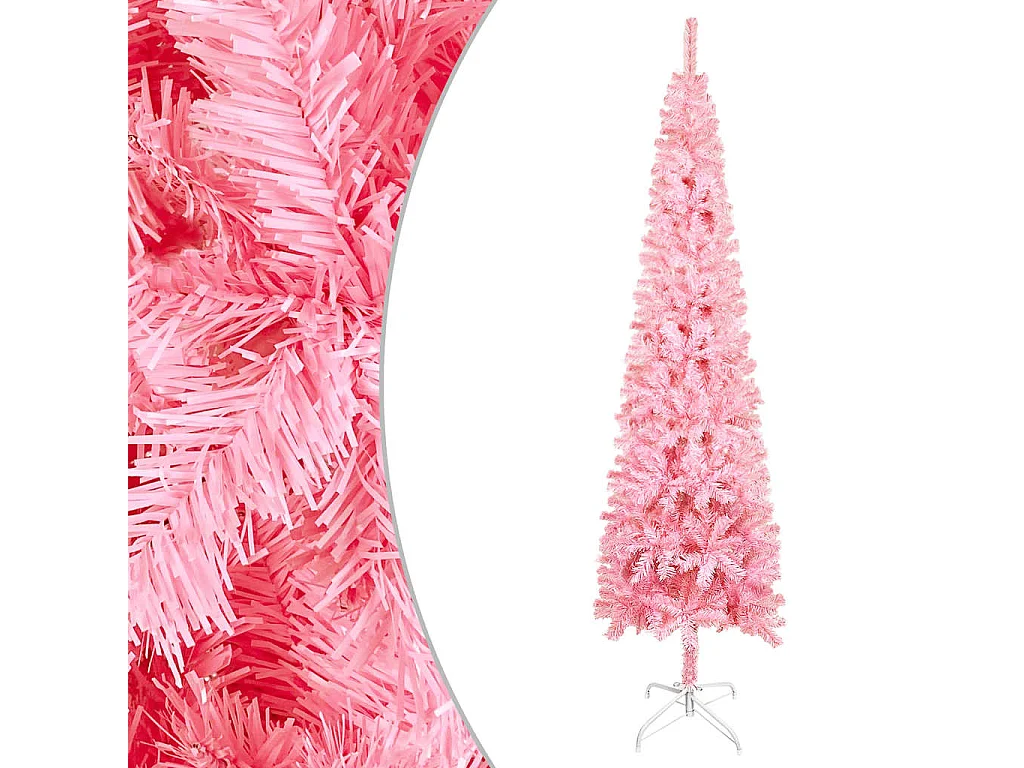 Mallory  Sapin de Noël étroit Rose 120 cm