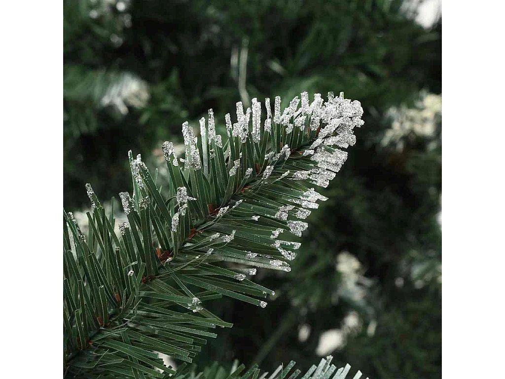 Weihnachtsbaum Gefrostet mit Beleuchtung & Zapfen 180 cm