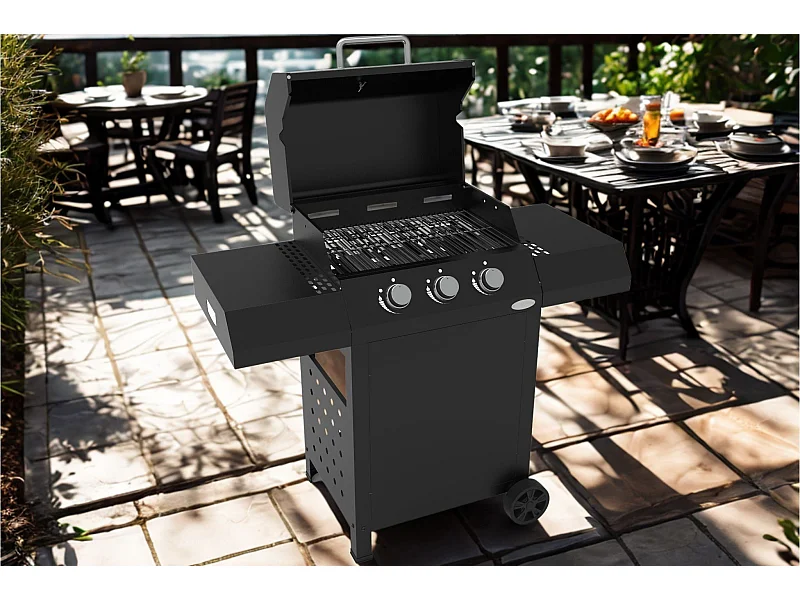 Gasbarbecue CAZORLA BLACK - 3 branders