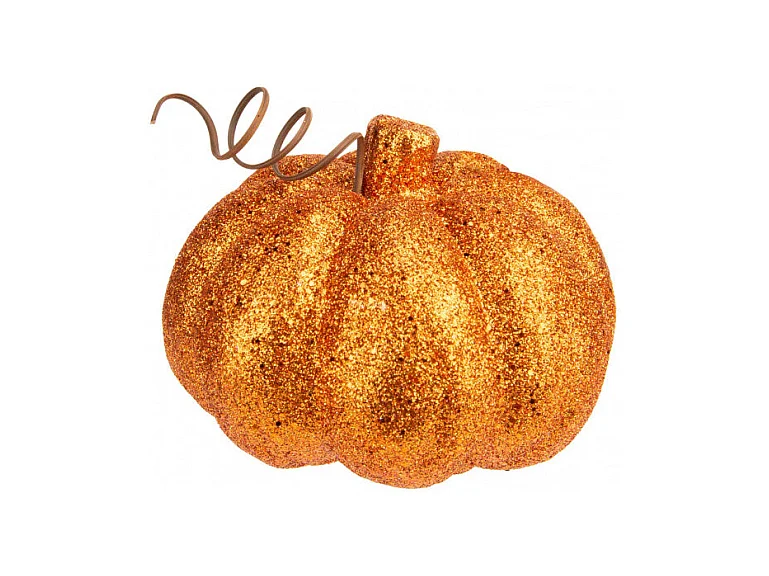 Citrouille Glitter Orange 15 x 15 x 10 cm