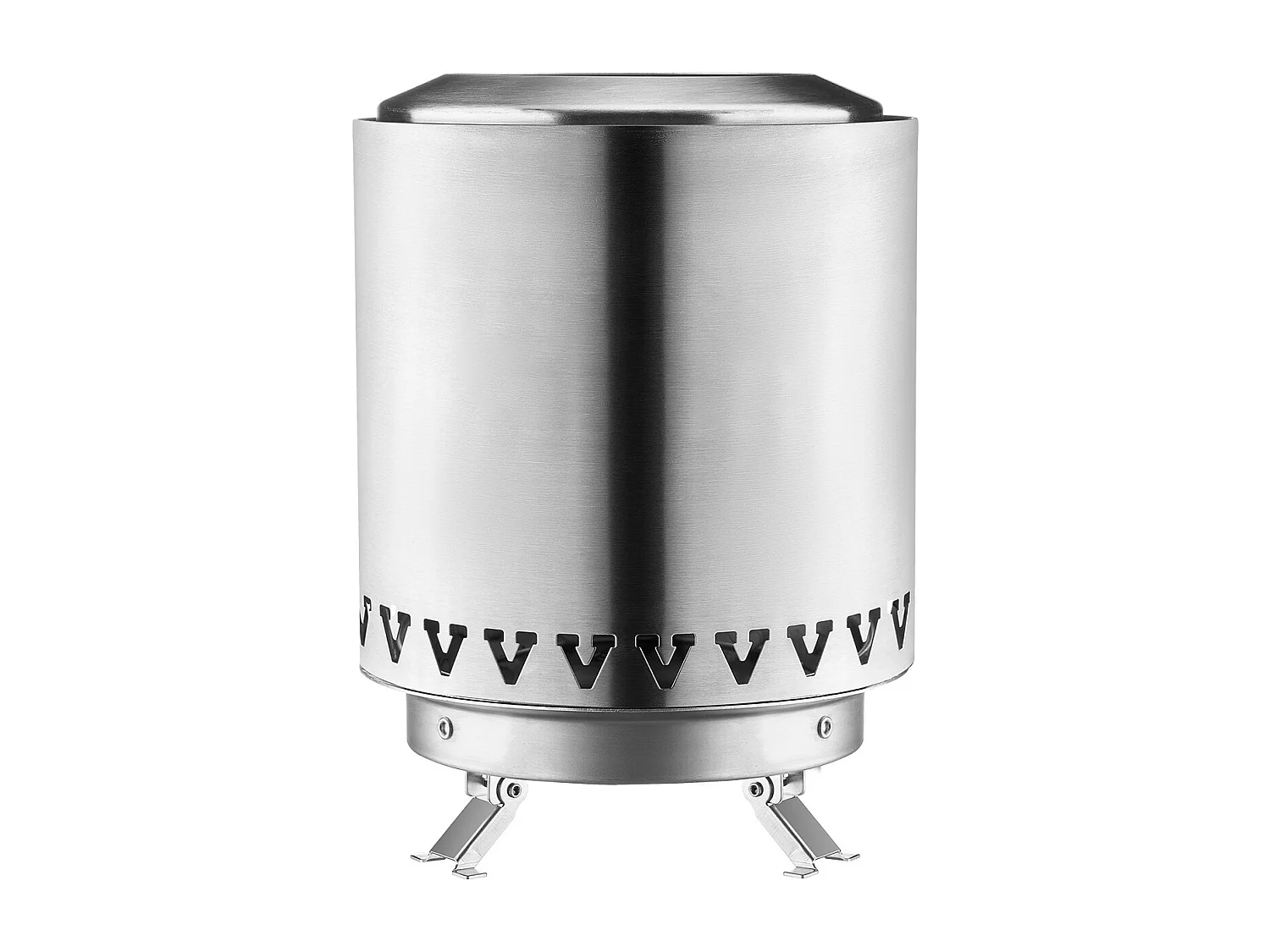 Tuinvuurschaal, SucceBuy Tafelvuurschaal 15 cm van RVS Zilver - Binnen-/Buitengebruik