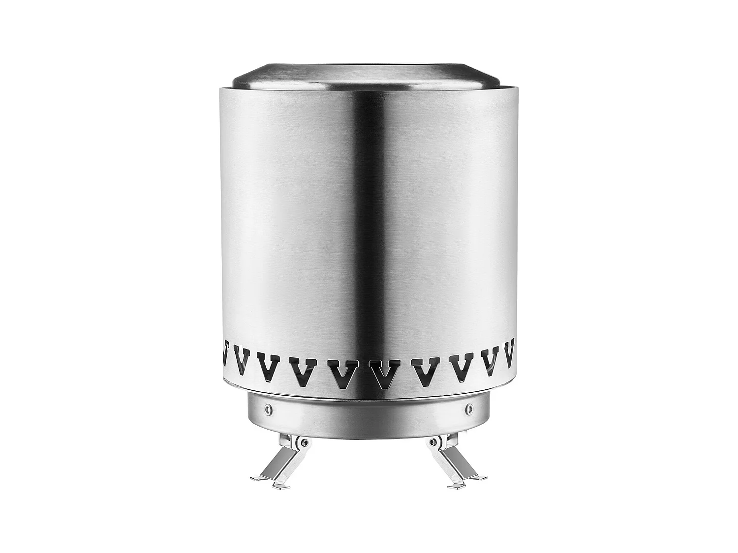 Tuinvuurschaal, SucceBuy Tafelvuurschaal 15 cm van RVS Zilver - Binnen-/Buitengebruik
