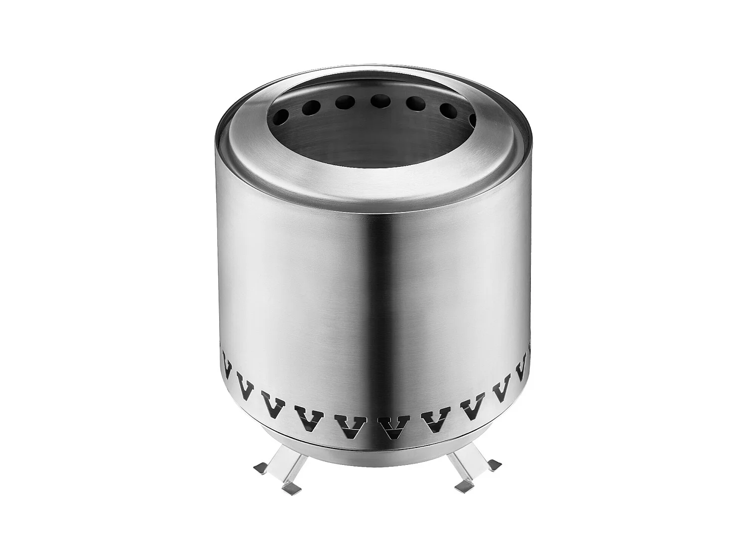 Tuinvuurschaal, SucceBuy Tafelvuurschaal 15 cm van RVS Zilver - Binnen-/Buitengebruik