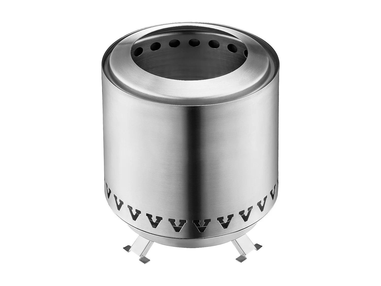 Tuinvuurschaal, SucceBuy Tafelvuurschaal 15 cm van RVS Zilver - Binnen-/Buitengebruik