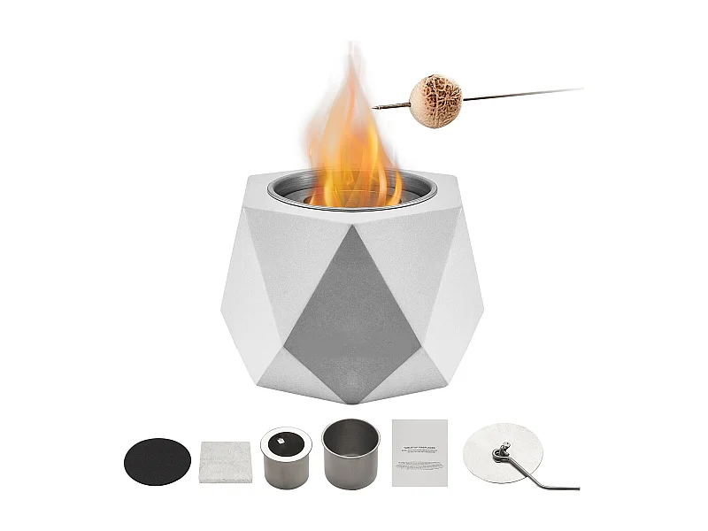 Tuinvuurschaal, SucceBuy Tafelvuurschaal van Beton - Binnen-/Buitengebruik