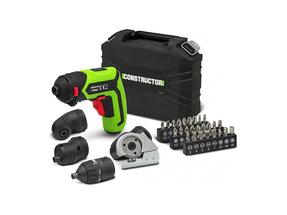 Tournevis rechargeable 4V Lithium + accessoires - Constructor