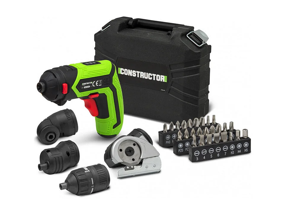 Tournevis rechargeable 4V Lithium + accessoires - Constructor