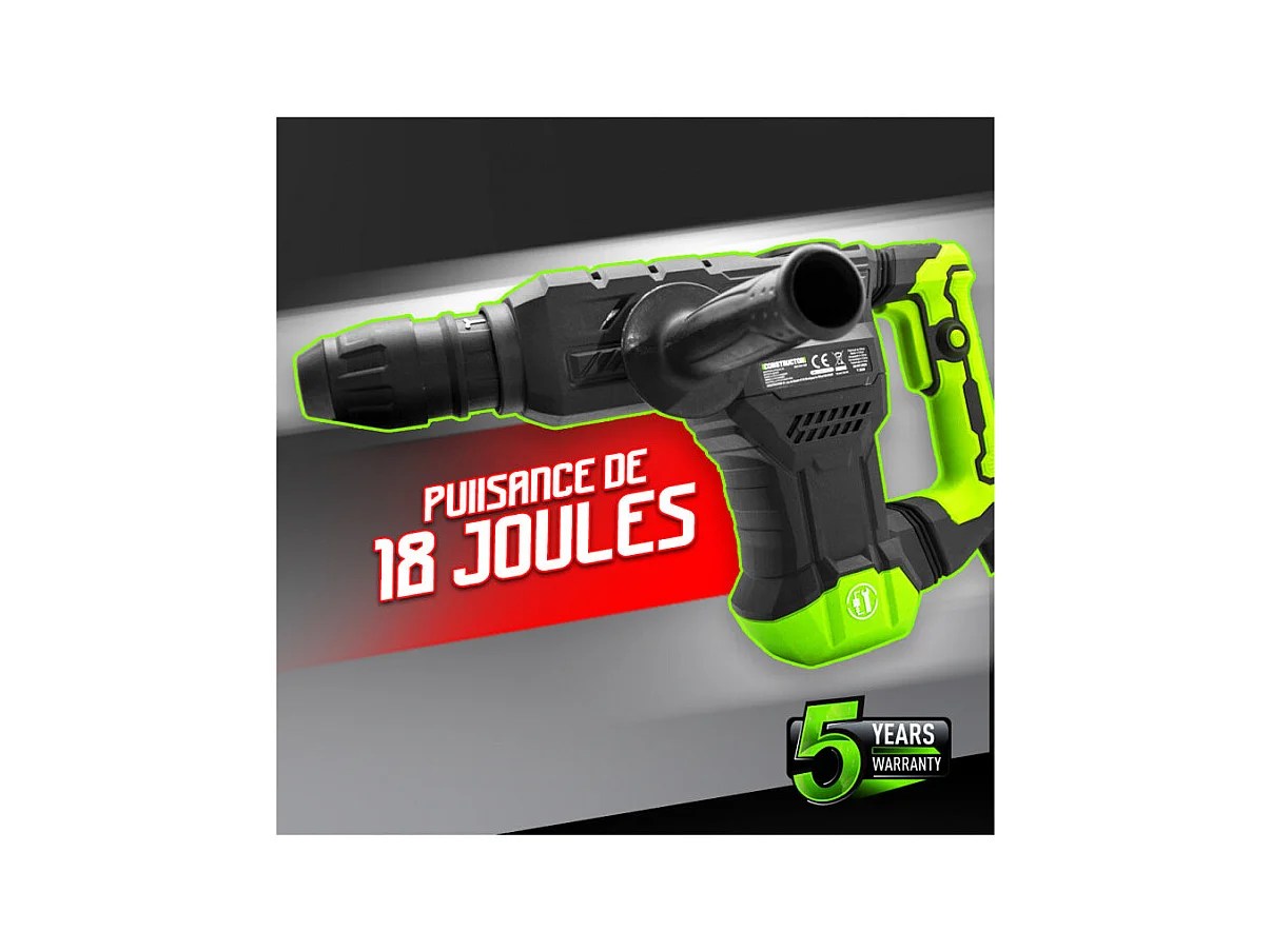 Marteau piqueur Constructor 1300 W - 18 J