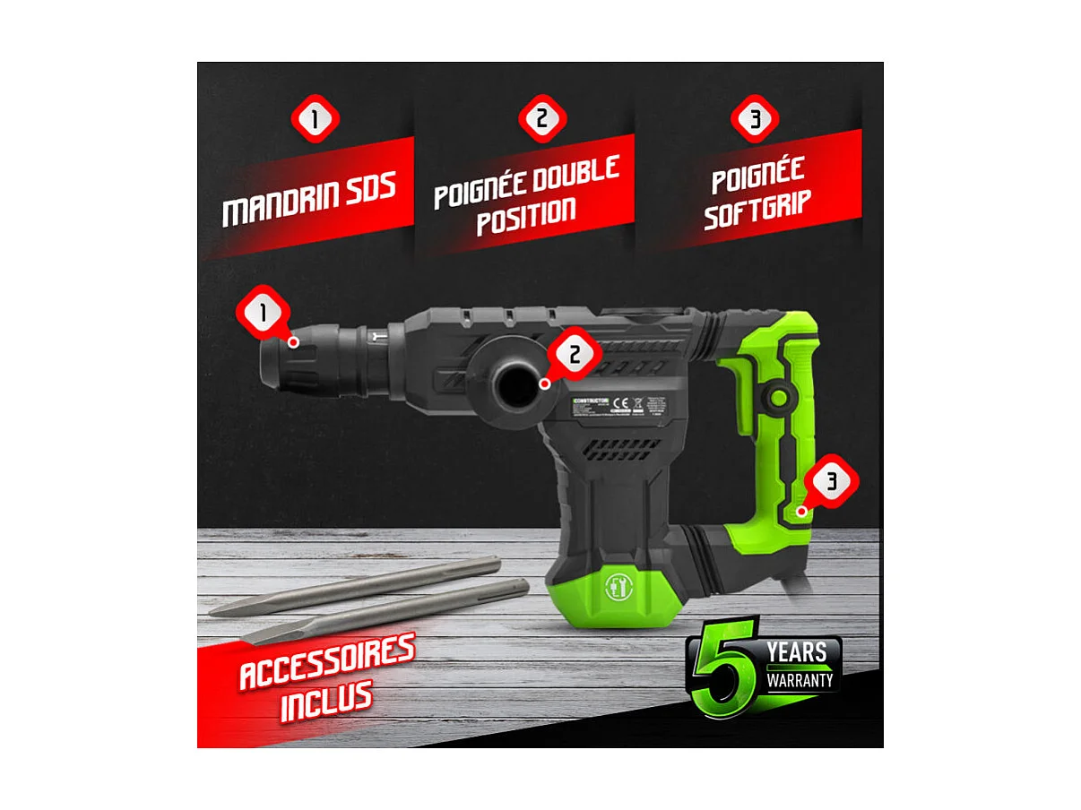 Boorhamer Constructor 1300 W - 18 J