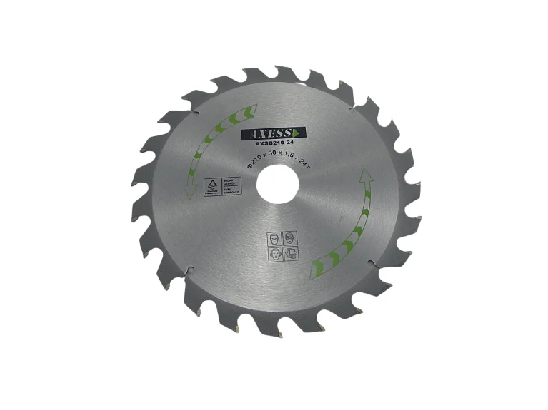 Lame de scie à bois Axess 200 mm, 20 dents, alésage 30 mm (+ bague 25,4 mm)