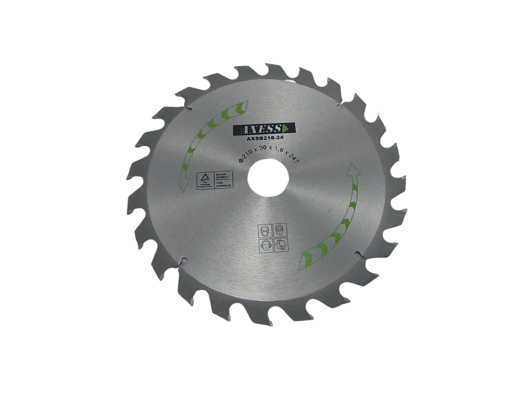 Lame de scie à bois Axess 200 mm, 20 dents, alésage 30 mm (+ bague 25,4 mm)