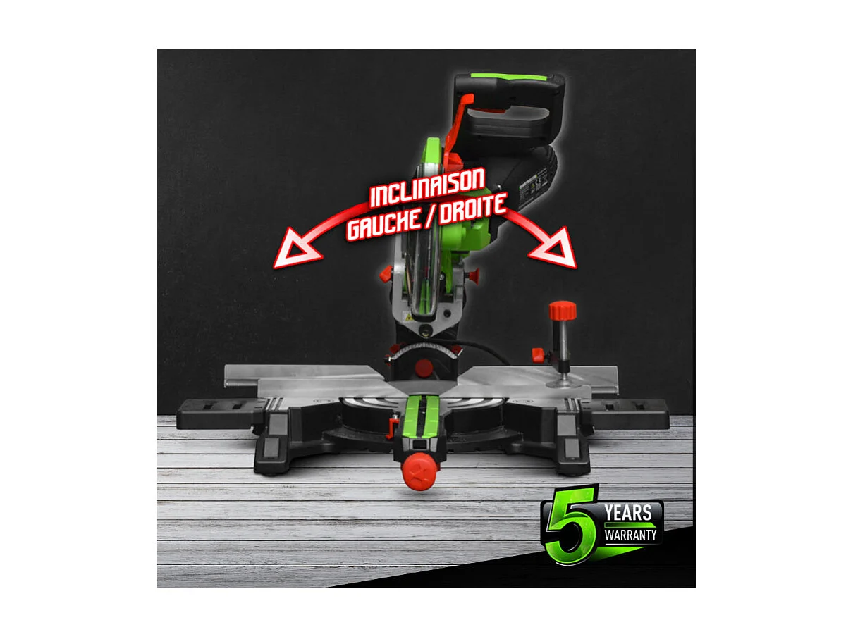 Scie à onglets radiale Constructor - 1800 W - 210 mm - Double inclinaison - Laser