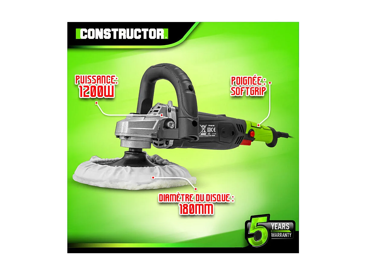 Polisseuse Constructor 1200 W - 180 mm