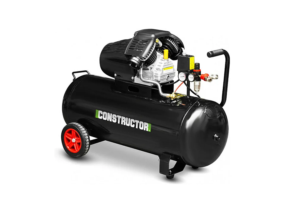 Oliecompressor 100L bicilinder - Constructor