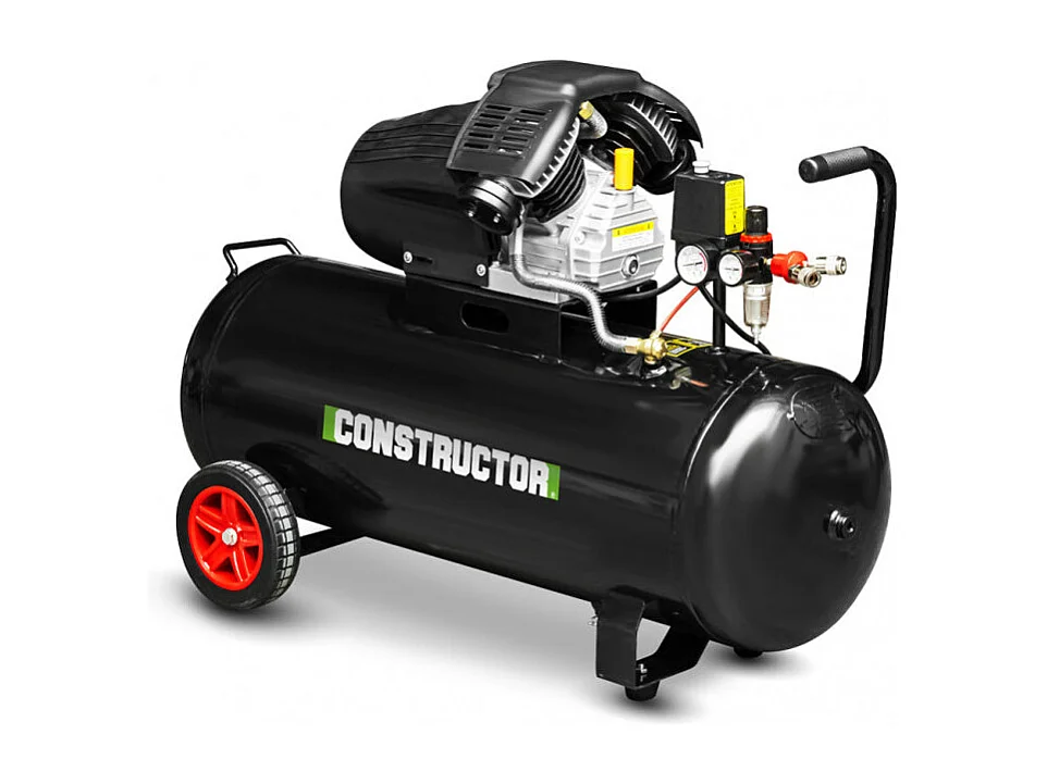 Oliecompressor 100L bicilinder - Constructor