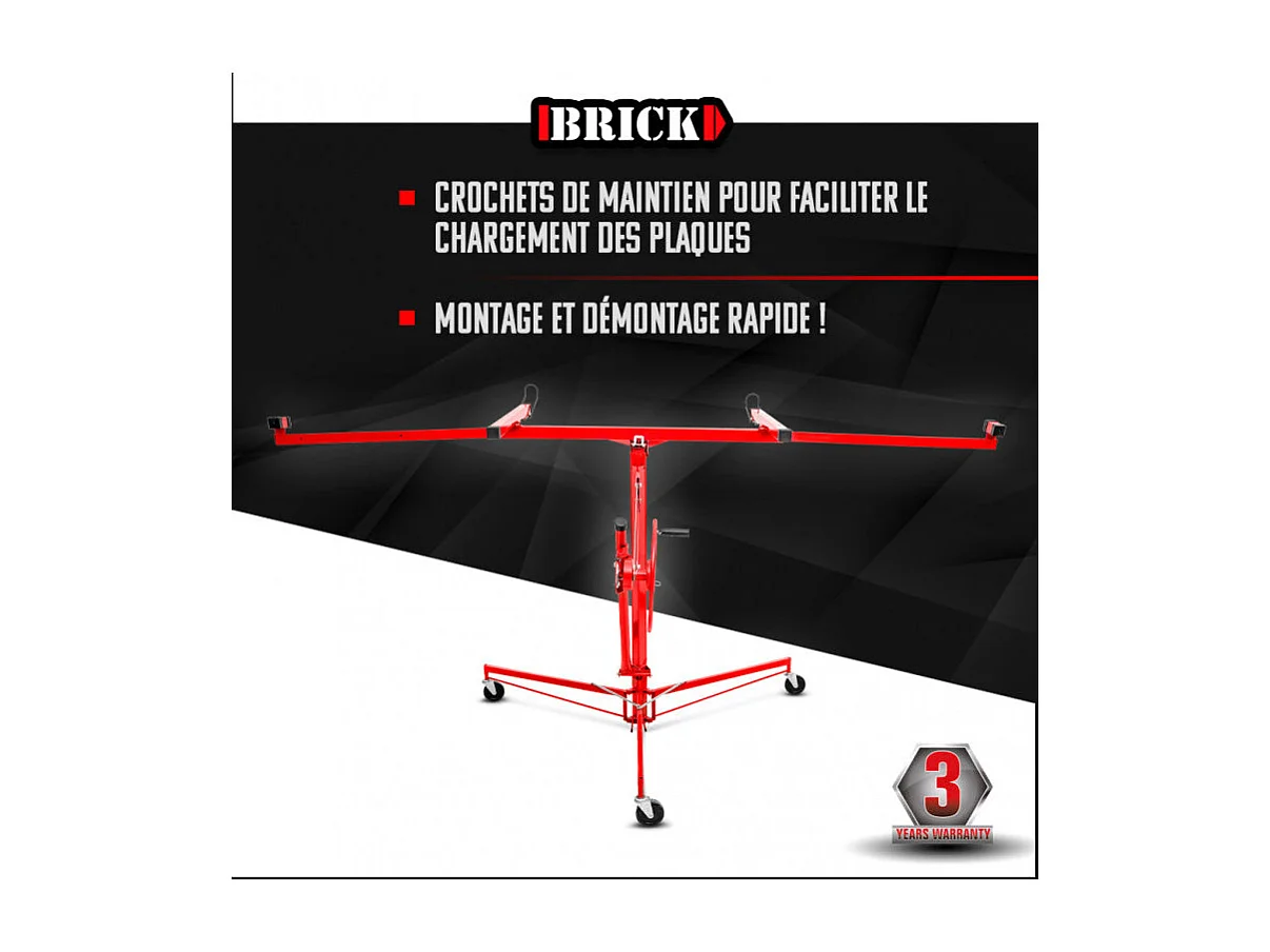 Gips Plaat Lifter Brick (70 kg)