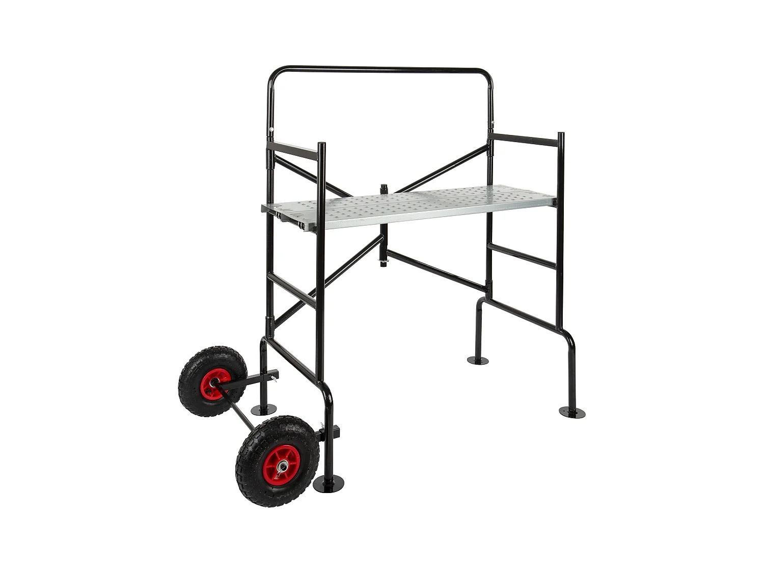 Échafaudage domestique pliable pour jardin – Hauteur max. 2,80 m, plateforme réglable