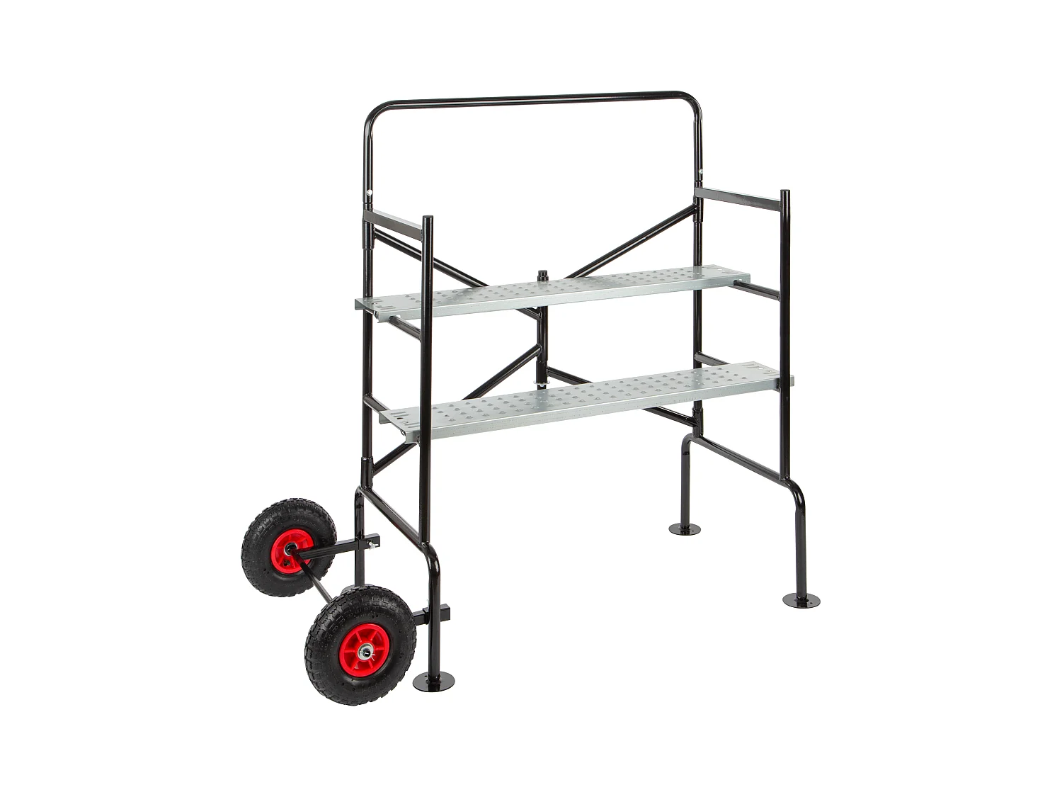 Échafaudage domestique pliable pour jardin – Hauteur max. 2,80 m, plateforme réglable